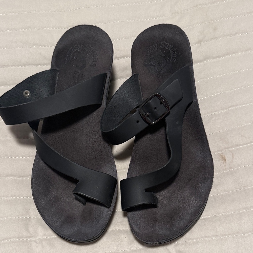 Black Strappy Sandals